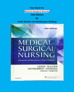 Test Bank - Medical-Surgical Nursing: Assessment and Management of Clinical Problems  10th Edition By Lewis, Bucher, Heitkemper, Harding | Chapter 1 – 68, Complete Guide 2023|