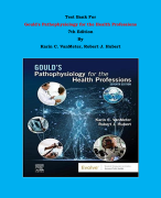 Test Bank - Gould's Pathophysiology for the Health Professions 7th Edition By Karin C. VanMeter, Robert J. Hubert | Chapter 1 – 28, Complete Guide 2023|