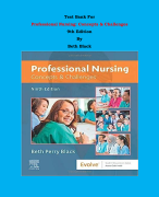 Test Bank - Maternity and Pediatric Nursing 3rd Edition By Susan Scott Ricci, Susan Ricci, Terri Kyle, Susan Carman| Chapter 1 – 51, Complete Guide 2023|