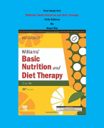 Test Bank - Nutritional Foundations and Clinical Applications  A Nursing Approach  8th Edition By Michele Grodner, Suzanne Dorner, Sylvia Escott-Stump| Chapter 1 – 20, Complete Guide 2023|