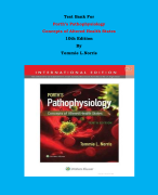 Test Bank - Porth’s Pathophysiology  Concepts of Altered Health States  10th Edition By Tommie L.Norris | Chapter 1 – 46, Complete Guide 2023|