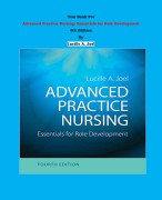 Test Bank - Advanced Practice Nursing: Essentials for Role Development 4th Edition By Lucille A. Joel | Chapter 1 – 30, Complete Guide 2023|