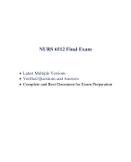 NURS 6521 Final Exam (7 Versions, 700 Q & A, Latest-2023) / NURS 6521N Final Exam / NURS6521 Final Exam / NURS-6521N Final Exam: Walden University | 100% Correct Q & A |