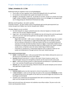 Financiële instellingen en Monetaire theorie samenvatting