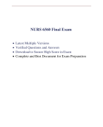 NURS 6560 Final Exam (2 Versions, 200 Q & A, Latest-2023) / NURS 6560N Final Exam / NURS6560 Final Exam / NURS-6560N Final Exam: Walden University | 100% Correct Q & A |