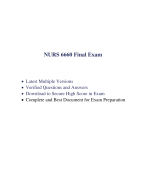 NURS 6660 Final Exam (2 Versions, 150 Q & A, Latest-2023) / NURS 6660N Final Exam / NURS6660 Final Exam / NURS-6660N Final Exam: Walden University | 100% Correct Q & A |