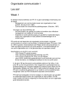 organisatie communicatie lessen