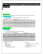 Cardiac dysrhythmia management & pacemakers year 2023