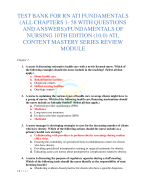 NISHA APEA 3P ACTUAL EXAM 180 QUESTIONS AND CORRECT DETAILED ANSWER 2023-2024 UPDATE ALREADY A GRADED WITH EXPERT FEEDBACK |BRAND NEW!!