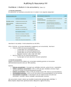Samenvatting Auditing & Assurance
