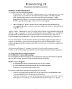 Samenvatting Financiering jaar 1: Basisboek Bedrijfseconomie en Financiële Rekenkunde
