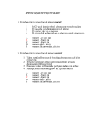 Oefenvragen erfelijkheid