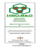 Paper Human Resource Management HBO Technische bedrijfskunde NTI
