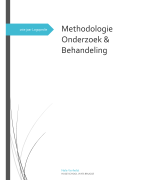 Samenvatting Methodologie van onderzoek en behandeling