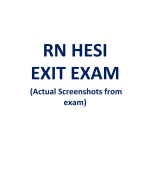 HESI RN EXIT EXAM (Updated-2023/2024)(V1,V2,V3,V4,V5,V6,V7,V8,V9,V10)Real Exam (Each 160 Q & A) 
