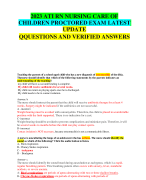 TESTBANK FOR MED SURG ATI PROCTORED EXAM  LATEST 2023-2024 UPDATE MED SURG MIDTERM 1 AND 2, FINAL EXAM 1, 2  AND 3, RESPIRATORY MED SURG FINAL, MED  SURG QUIZ 1-3 REAL EXAM QUESTIONS WITH VERIFIED CORRECT  ANSWERS AS PER THE MARING SCHEME. ALL ARE 100% CORRECT