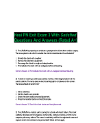 Hesi PN Exit Exam 3 With Satisfied Questions And Answers (Rated A+)