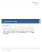 Tandheelkunde samenvatting De gezonde mond (bachelor 1)