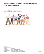 NCOI | Projectmanagement en Organisatie - Evaluatierapport cijfer 9