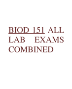 BIOD 151 ALL  LAB EXAMS COMBINED