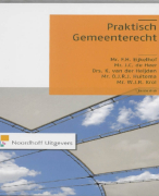 Praktisch Gemeenterecht Samenvatting 