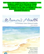 TEST BANK FOR WOMEN'S HEALTH: A PRIMARY CARE CLINICAL GUIDE FIFTH EDITION BY DIANE SCHADEWALD, URSUL