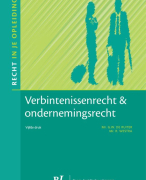 Verbintenissenrecht en ondernemingsrecht Samenvatting 