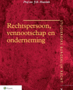 Rechtspersoon, vennootschap en onderneming Samenvatting 