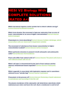 HESI V2 Biology With  COMPLETE SOLUTIONS (RATED A+)