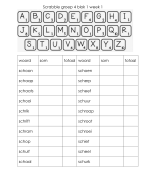 Scrabble voor de methode nieuw Nederlands junoir spelling groep 4