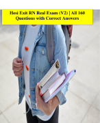 Hesi Exit RN Real Exam (V2) | All 160 Questions with Correct Answers | Graded A+