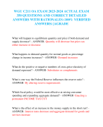 WGU C211 OA EXAM 2023-2024 ACTUAL EXAM 350 QUESTIONS AND CORRECT DETAILED ANSWERS WITH RATIONALES (100% VERIFIED ANSWERS) |AGRADE     