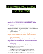 NR 603 MIDTERM APEA 2023  NEW  REAL EXAM
