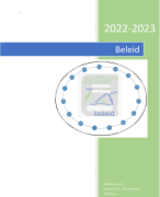 samenvatting beleid 2022-2023