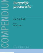 Compendium van het burgerlijk procesrecht Samenvatting 