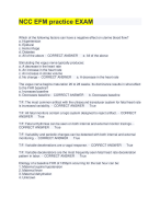 NCC EFM practice EXAM 