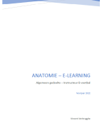 Samenvatting - E-learning Anatomie (Instructeur B Voetbal)