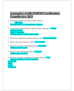 Georgette's LMR PMHNP Certification Exam Review 2023