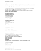 HBO-V Samenvatting Psychologie