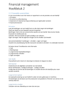 Financial Management Hoofdstuk 2 