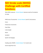 NIH Stroke scale (NIHSS) Challenge with Certified Solutions.