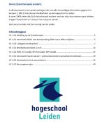 Samenvatting hoorcolleges BAS 7 Perifeer zenuwletsel (Hogeschool Leiden)
