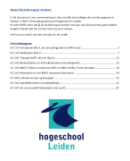 BAS 3 Schoudergordel Hogeschool Leiden Fysiotherapie (ALLES WAT JE NODIG HEBT)