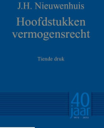 Hoofdstukken vermogensrecht Samenvatting 
