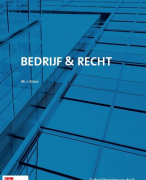 Bedrijf en recht Samenvatting 