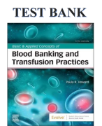 Basic and Applied Concepts of Blood Banking and Transfusion Practices 5th Edition