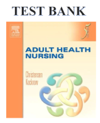 Christensen and Kockrow Adult Health Nursing 5th Edition Test Bank