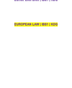 European Law 