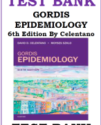 Gordis Epidemiology 6th Edition Celentano Test Bank