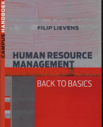 handboek Human Resource Management Samenvatting 